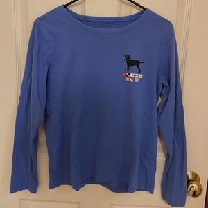 Black Dog Long Sleeve Flag Shirt